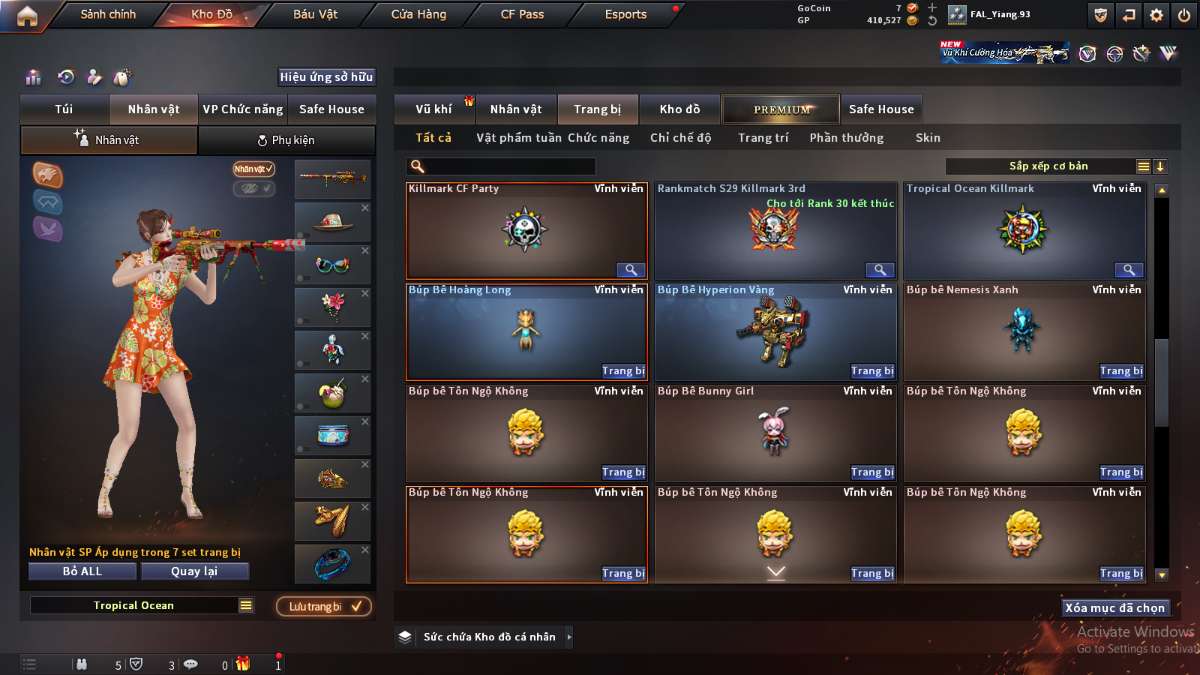 shop acc cf uy tin gia re